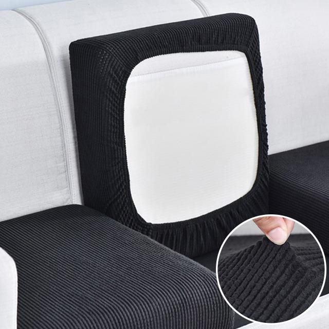 Jacquard Sofa Cushion Cover For Living Room Washable Removable Polar Fleece Elastic Sofa Cover L Shape Corner Armchair Slipcover