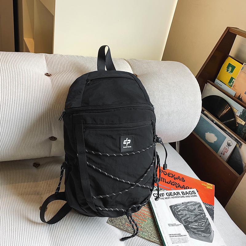 

Рюкзак для кемпинга на открытом воздухе Мужской походный дорожный рюкзак Легкая водонепроницаемая альпинистская сумка Школьный рюкзак для студенток чёрный