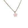 Hyuna-Style Sakura Enamel Alloy Pendant Necklace