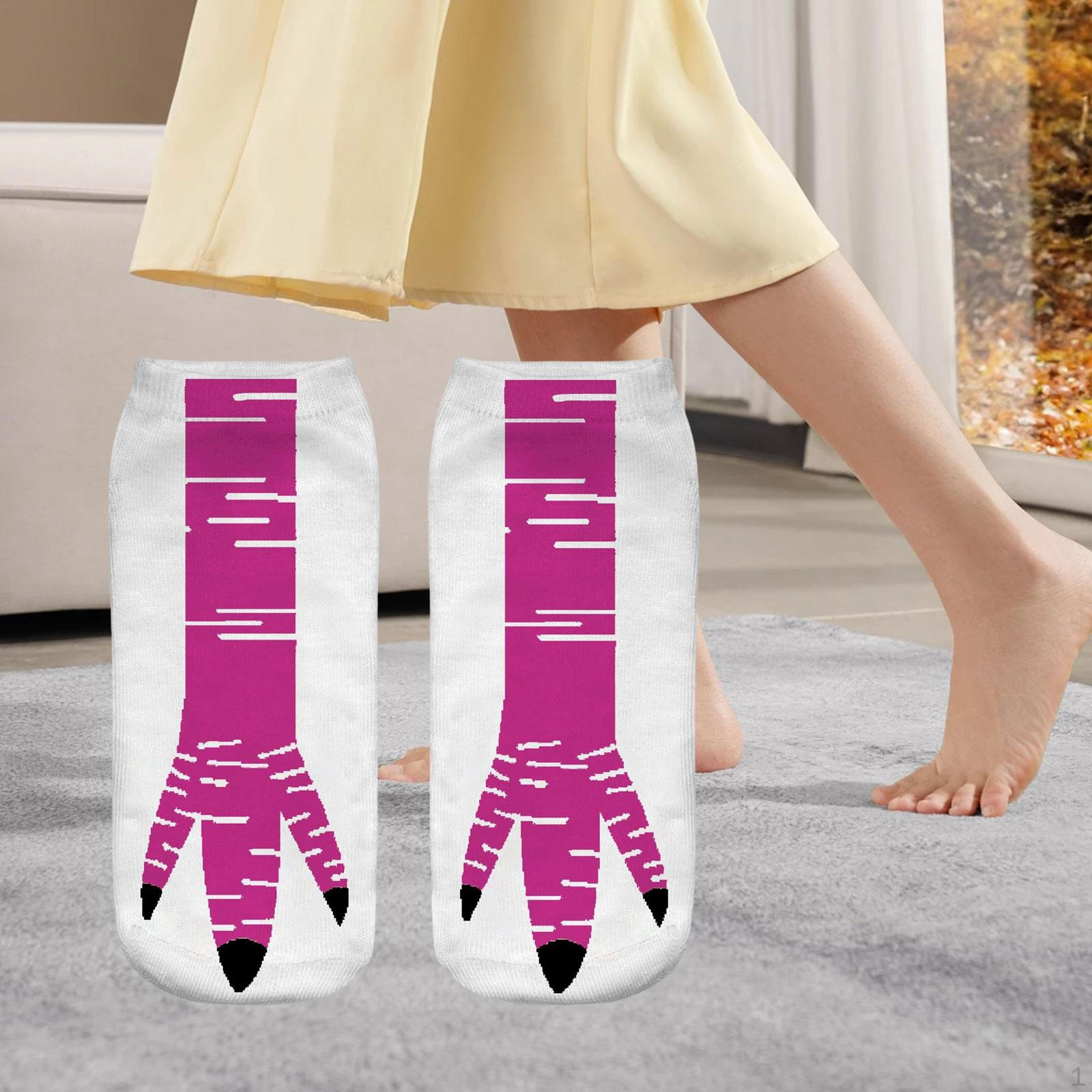 

Животные носки с куриными лапами для особых случаев и спорта 24CM_White Red