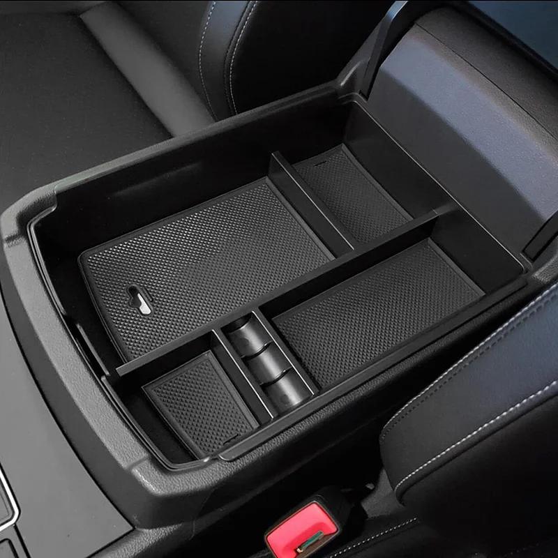 Car Armrest Center Storage Box Container Glove Organizer Case 2018 2019 2020 2021 2022 2023 Accessories For Volkswagen VW Atlas