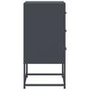 Vidaxl Szafka Nocna, Antracytowa, 36X39X78 Cm, Stal