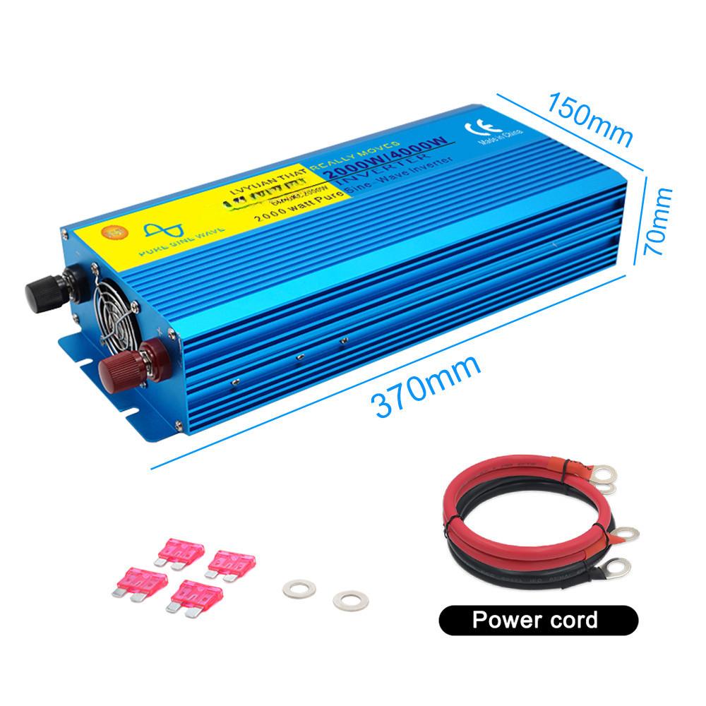 Portable Car Inverters Pure Sine Wave Converters 3000W To 8000W Peak Power Caravans Travel Inversor