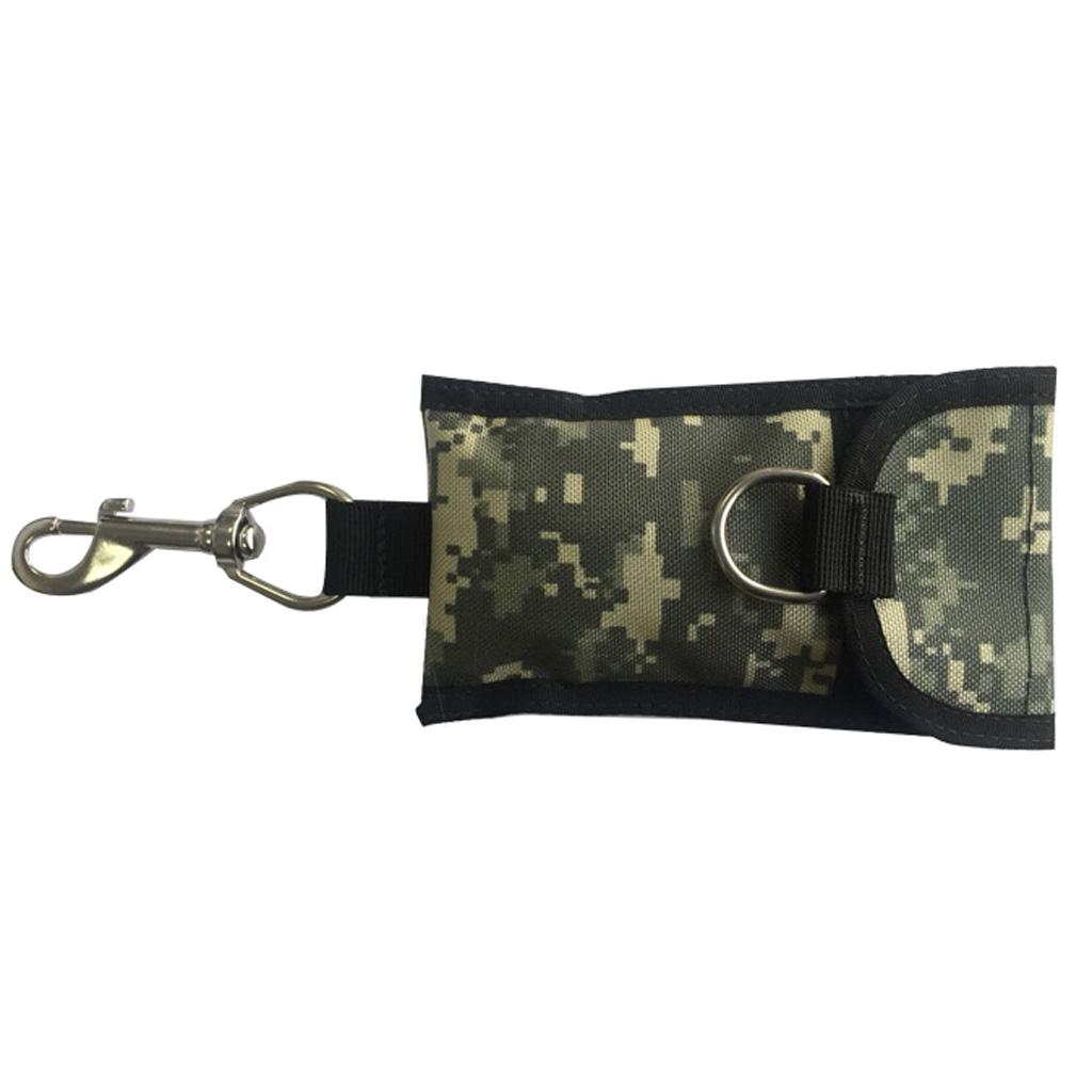 Scuba Diving Single Drift Hook Webbing Clip & Storage Bag