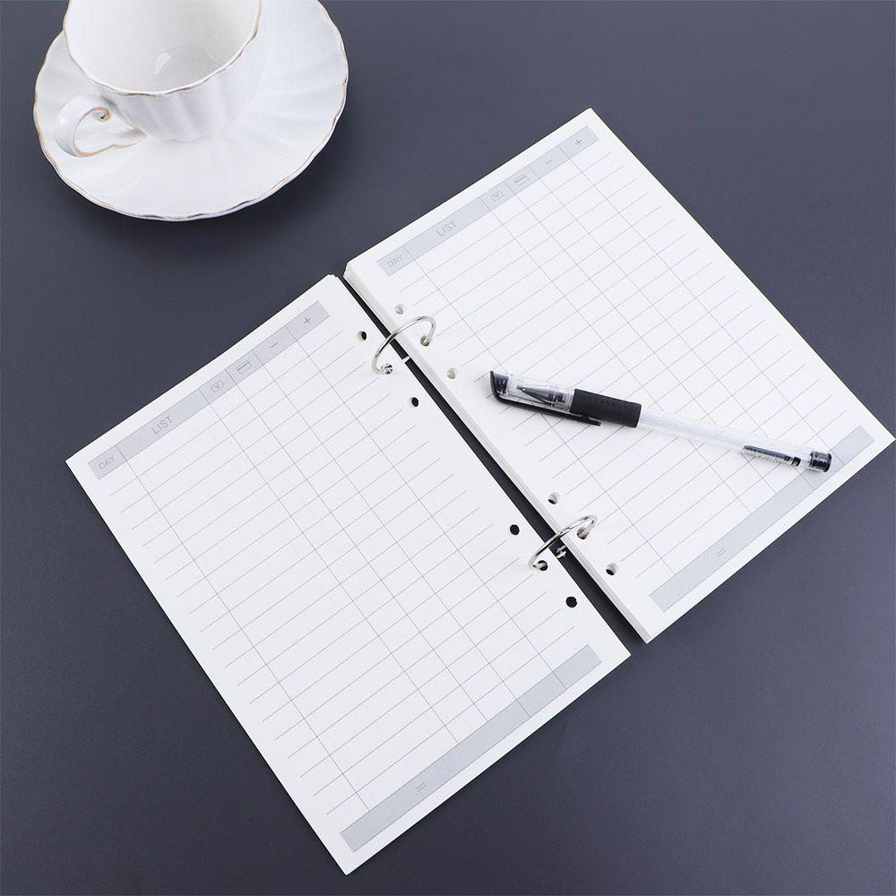 Stationery Spiral Binder Dot Line A5 A6 A7 45 Sheets Notebook Refill Loose Leaf Inner Page Binder Inside Page Paper Refill
