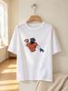 unisex t shirt with cool panther rugby print casual soft streetwear top