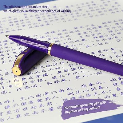 1 Pcs Purple Ink Gel Pens 0.7Mm/1.0Mm For Writing Large Capacity Refill Office Supplies Back To Sochool
