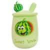 New Milk Tea Cup Pillow Doll Plush Toy Cute Fruit Milk Tea Cup Pillow Cartoon Doll