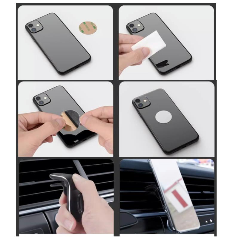 Creatieve metalen magnetische autotelefoonhouder 360° rotatie autoluchtrooster clip montagestandaard GPS-navigatiehouder voor smartphones