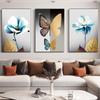 Abstraktes Blume Schmetterling Leinwandgemälde Moderne Wandkunst Bild Modernes Wohnzimmer Schlafzimmer Wandkunst Dekorative Malerei Kein Rahmen