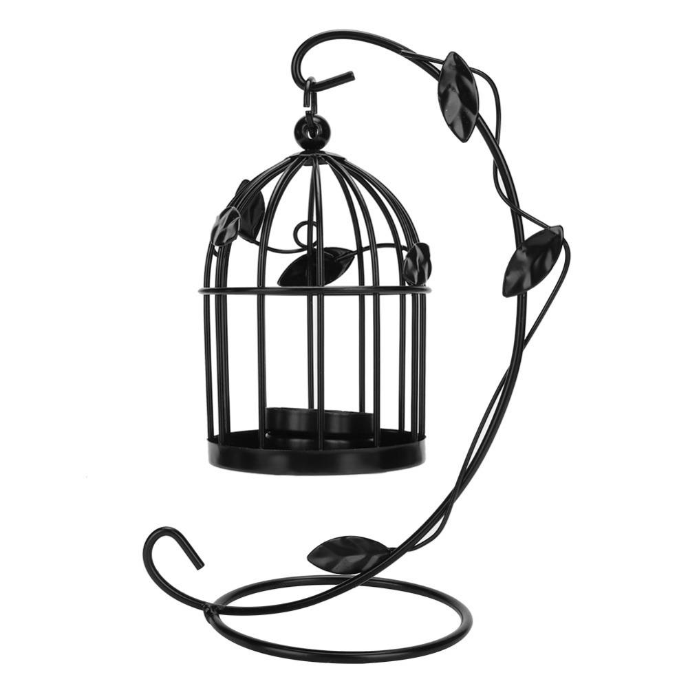 Iron Iron Birdcage Lantern Birdcage Black, White Birdcage Candle Holder 9.1in Tabletop Lantern Decor Dining Table