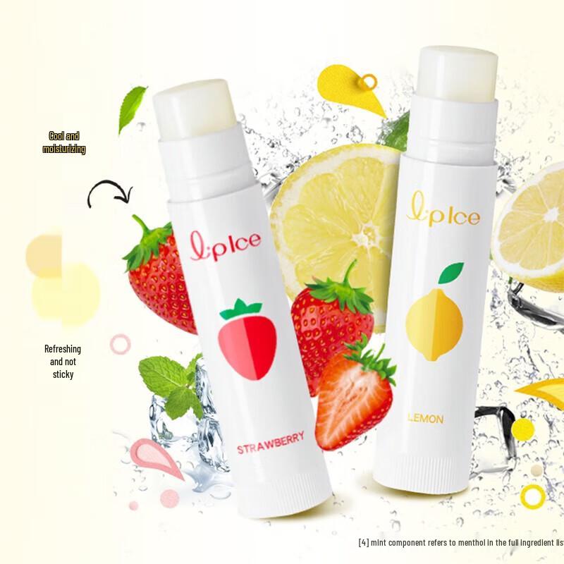 Mentholatum Fruity Ice Lip Balm - Strawberry Flavor