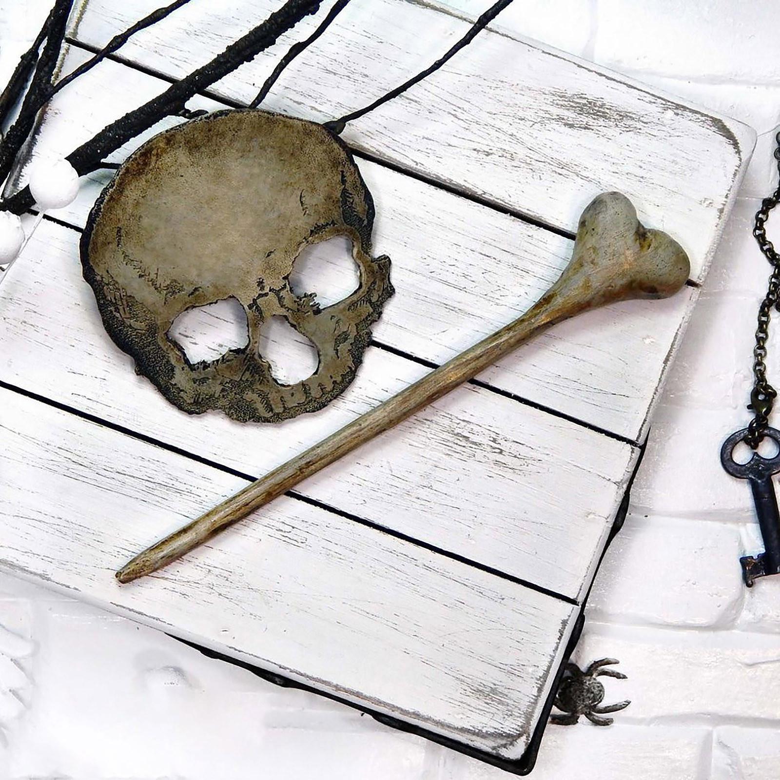 

Заколка для волос «Смертельная моль/череп» с искусственной заколкой для рождественского подарка на Рождество 7*7.5cm