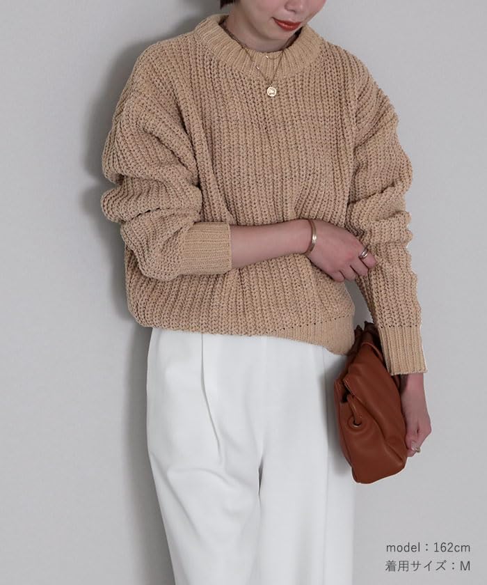 Yours Mohair Chunky Knit Pullover BAXU1215, Women's, Medium, Off-White