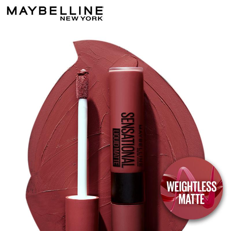 Maybelline New York Sensational Liquid Matte Lipstick Made Easy  7ml Pack of 1 Non-Sticky Long-Lasting Lip Color