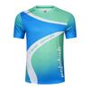 Badminton Clothes Outfit Short-Sleeved Mens and Womens Running Top Red Blue Green Table Tennis Athleticwear Quick-Drying