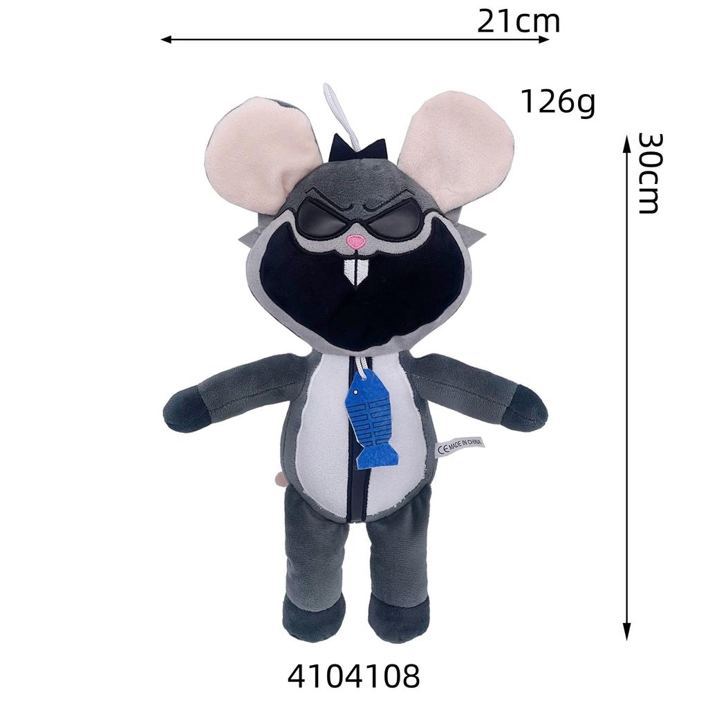 Nightmare Critters Poppy Playtime Plush Keychain Cute Sheep Plush Toy Horror Game Character Bag Pendant