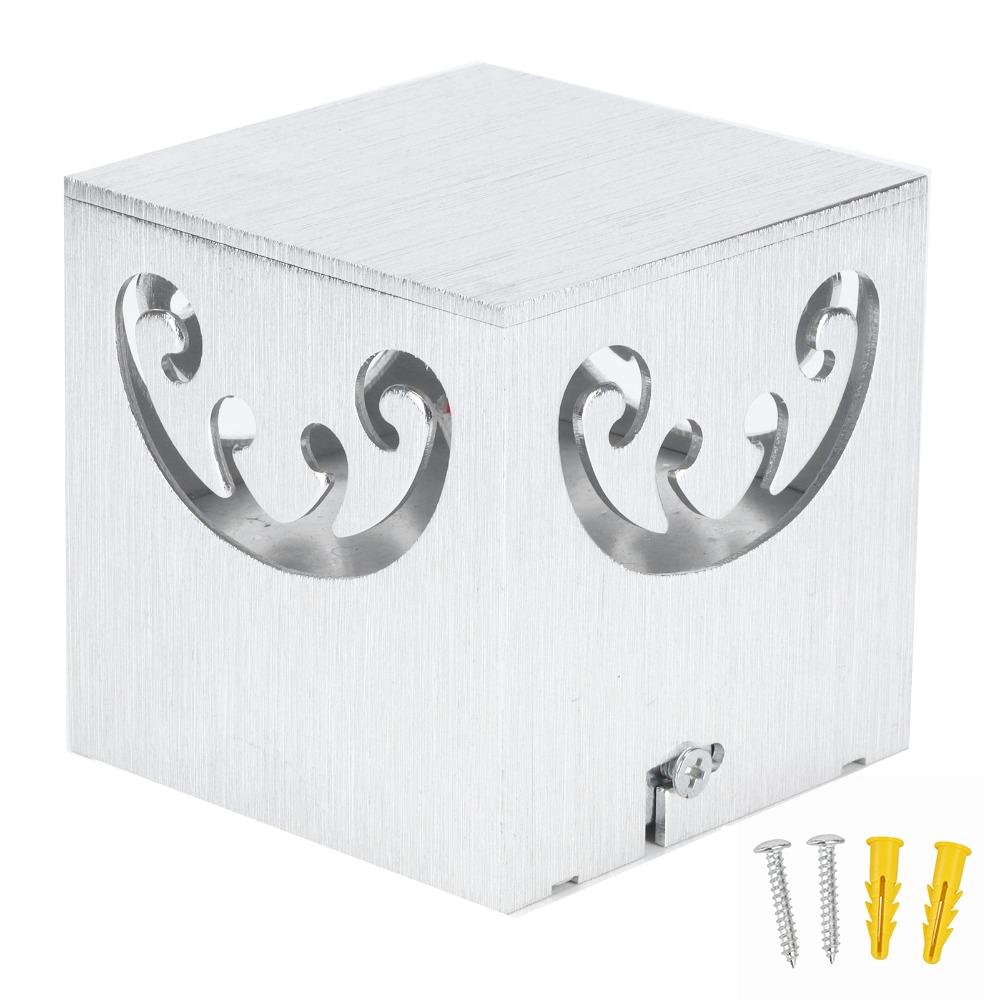 3W Wall Lamp 85-265V Square Shape Decorative Light Aluminum Butterfly-shaped Light Projection Ambient Lamp Corridor