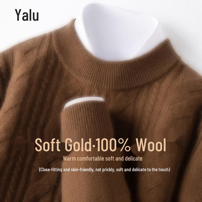 Pánský svetr Yalu s rolákem z čisté vlny