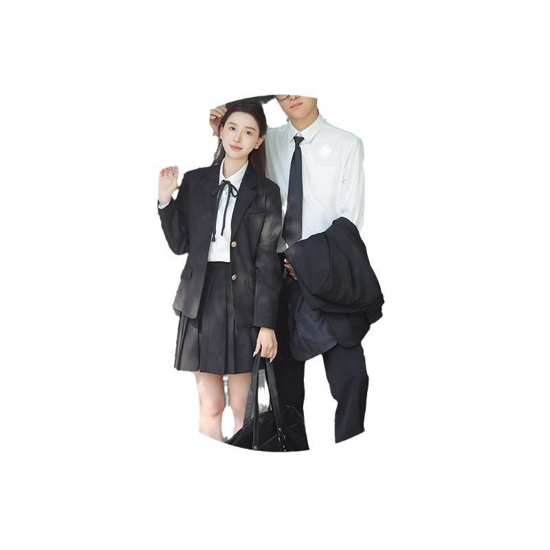 Japanese Style Academy Couple JK Uniform Set - Middle School Student Suit Jacket