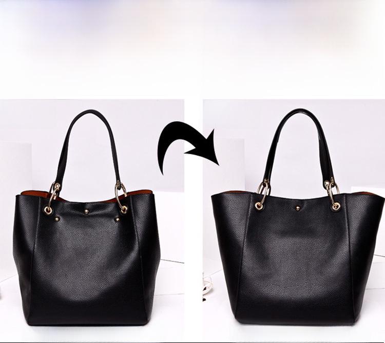 Borsa a Tote Trendy da Donna 2020 a Grande Capacità con Fibbia Magnetica per Mamma e Bambino