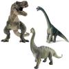 UTST Dinosaur Toys Brachiosaurus and Tyrannosaurus Figures for Dinosaurs 6+ (2 Brachiosauruses + Green Trex)