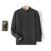Autumn And Winter Cashmere Men'S Semi-Turtleneck Double-Strand Thread Thickened Business First-Line Ready-To-Wear Cashmere Sweater