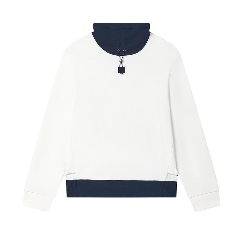 

Fila Изумрудный цветной блок Повседневный пуловер Толстовка с длинным рукавом Женская толстовка Белый F11W514202F-WT L