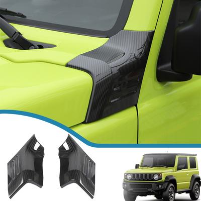 Kryt úhlu motoru auta Kryt kapoty Dekorační kryt Rám Ozdobné samolepky pro Suzuki Jimny JB64 JB74 -2023 Auto exteriér