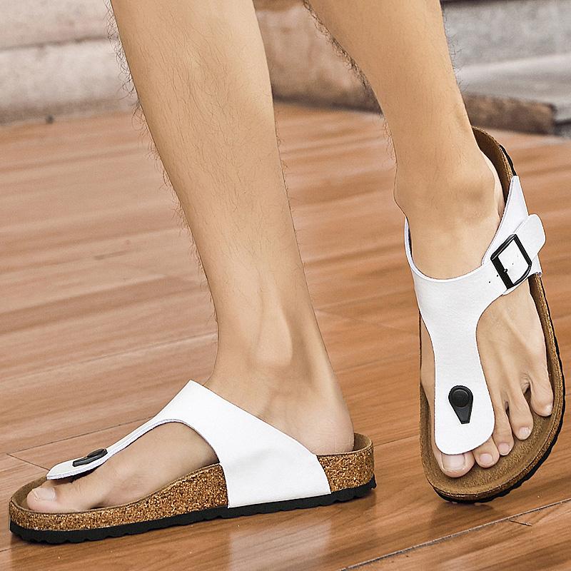 Fashion 2025 Handmade Men's Flip Flops Comfortable Soft Sole Beach Sandals Non-Slip Outdoor Slippers Lightweight Casual Shoes for Men