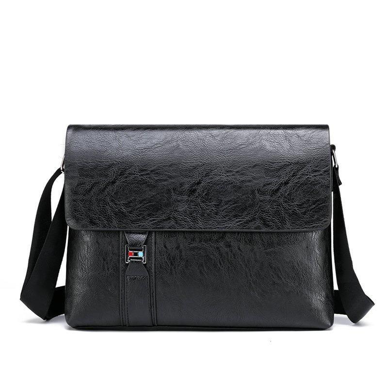 

Осень и зима новая мужская сумка-мессенджер сумка для компьютера сумка для документов большая вместимость деловой портфель мужская сумка мягкая кожа наплечная сумка чёрный