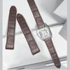 Genuine Leather Watch Strap for Cartier Sandoz Santos 100 Watch Band Soft Comfortable Watchband Accessories 20 23mm Wristband