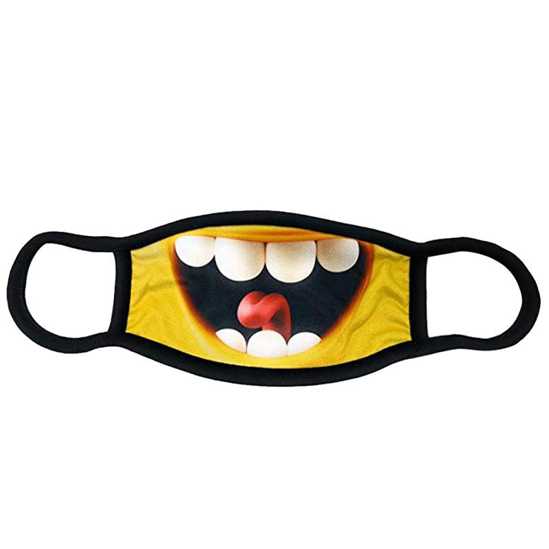 Lustige Gesichtsausdrucksmaske Waschbare und wiederverwendbare Gesichtsmasken für Männer Frauen Erwachsene Ältere