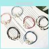 Korean Version Of The Three-strength Rubber Band High-elastic Pearl Head Rope For Women And Girls