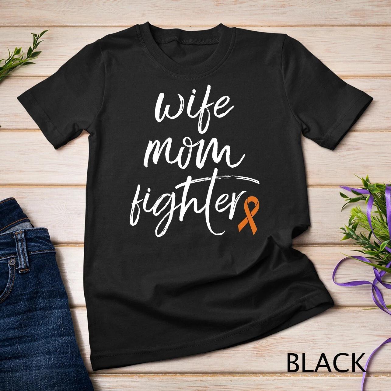 Multiple Sclerosis Awareness Products MS Ribbon Fighter Mom Unisex T-shirt 4XL