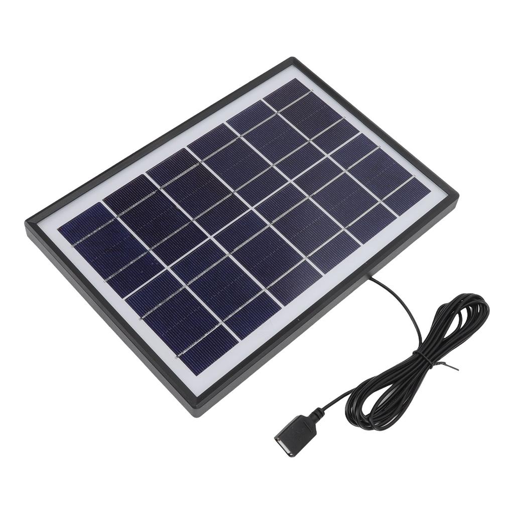 Solar Panel 6W 6V Polycrystalline Silicon Durable Portable Solar Panel Charger for Appliance Phone Lamp