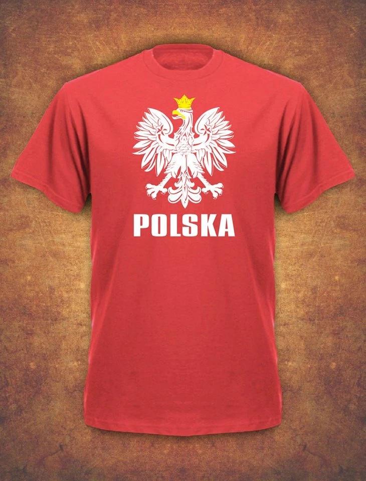 Koszulka Polska Polish Poland Football Kibic T- Shirt - Red 4XL