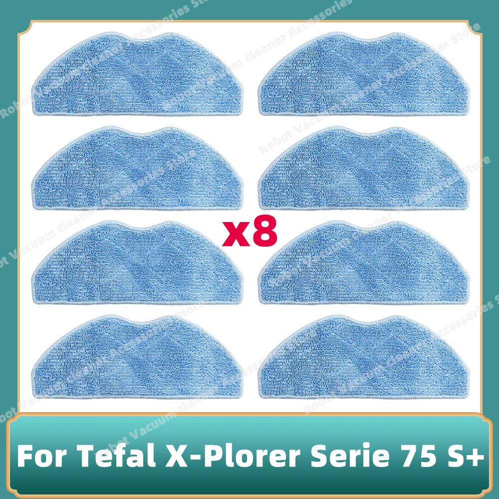 Compatible For Tefal Rowenta X-plorer Serie 75S RR8577WH / 75S+ RG8597W Roller Main Side Brush Hepa Filter Mop Cloth Parts