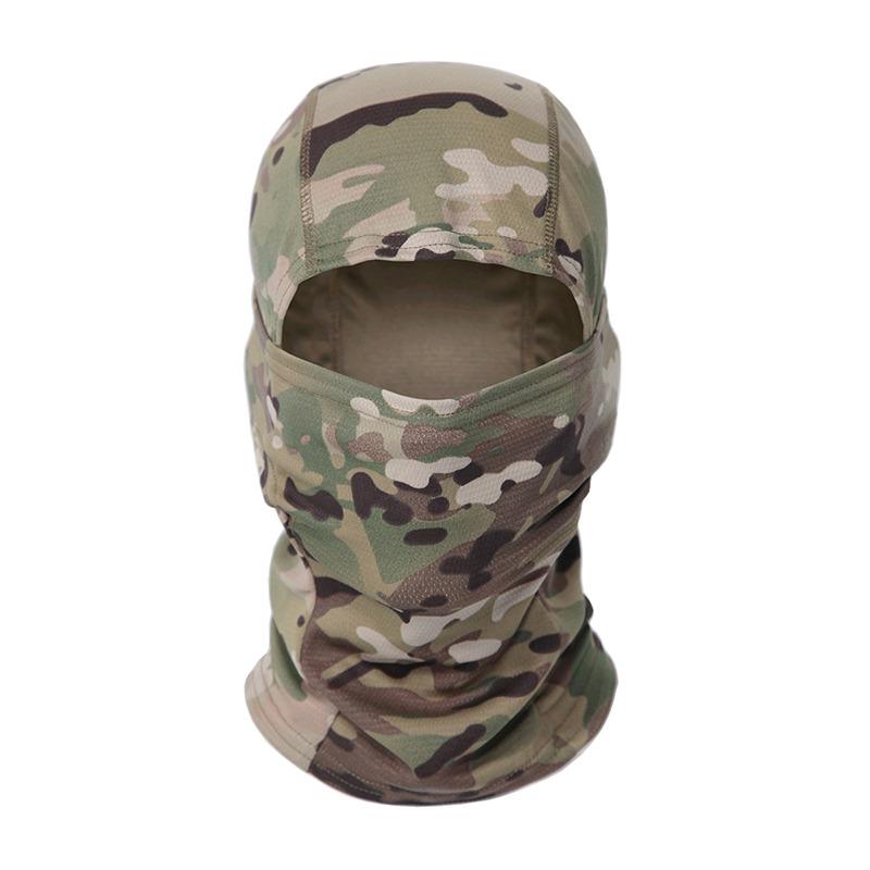 Camouflage Sturmhaube Vollgesichtsschal Outdoor Aktivität Ski Radfahren Vollgesichtsabdeckung Winter Hals Kopfwärmer Taktischer Schal Mütze Helm-Innenmütze