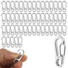 50-piece Set Carabiner Small 3.2cm Stainless Snap Hook Lightweight Durable Stylish Multifunctional Travel Supplies