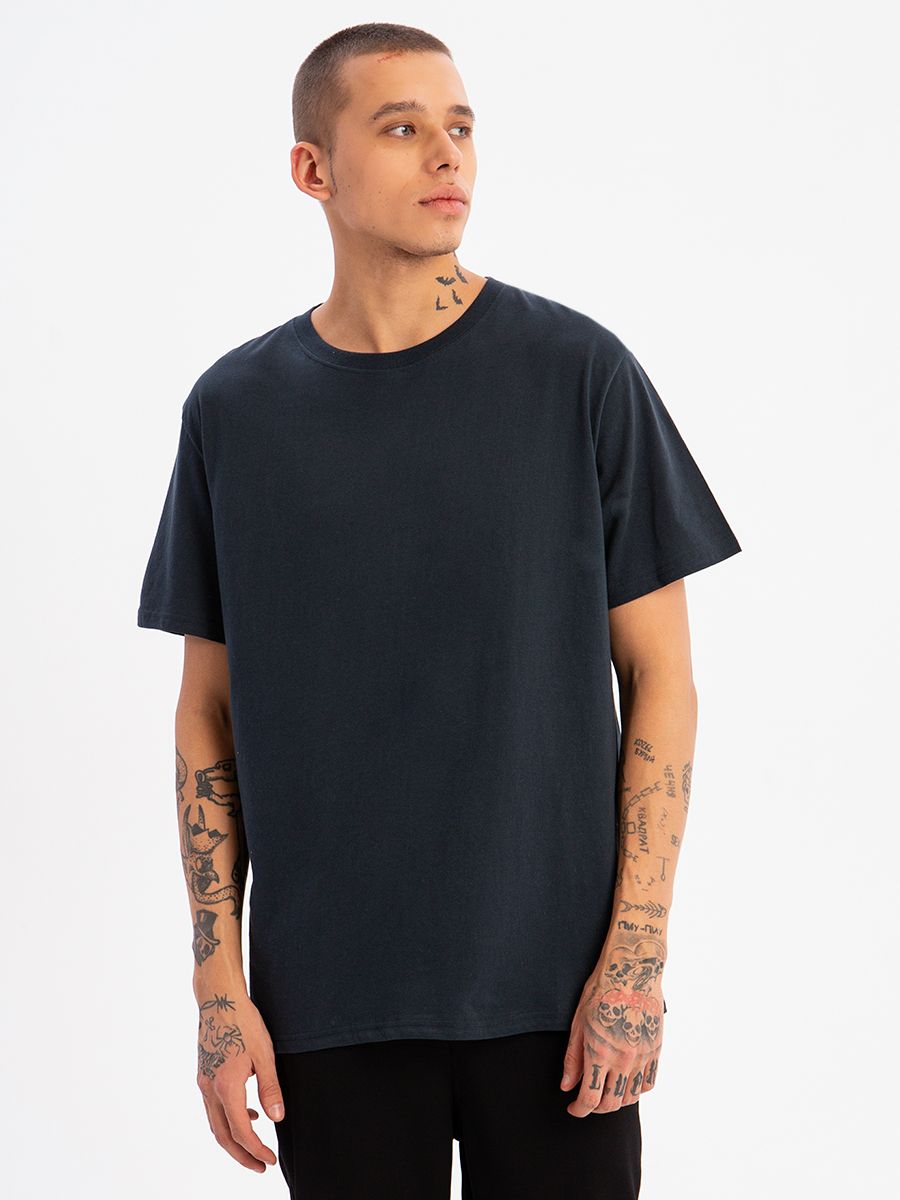 

Летние мужские футболки, одежда, однотонные блузки, хлопковые футболки, мужские футболки, повседневные топы больших размеров S чёрный