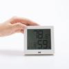Deli LCD Digital Thermometer Hygrometer with Alarm Clock