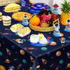 Space Birthday Party Decorations,118pcs Space Birthday Decorations Outer Space Birthday Tableware Set Outer Space Birthday Party Plates Tablecloth
