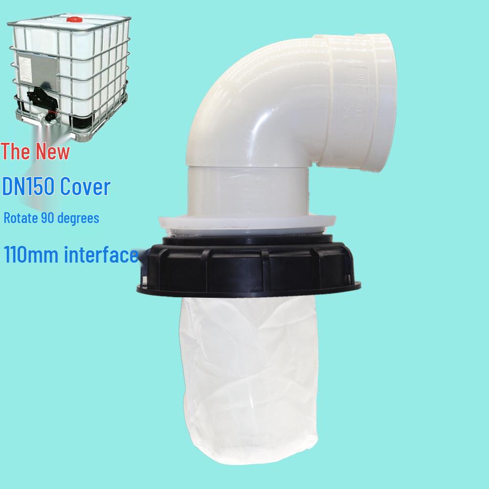 IBC Ton Barrel Plastic Lid with Filter Screen, 163mm/245mm, DN150