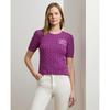 Ralph Lauren Zopfmuster Baumwolle Kurzarm Pullover Wmlrswesn820167500