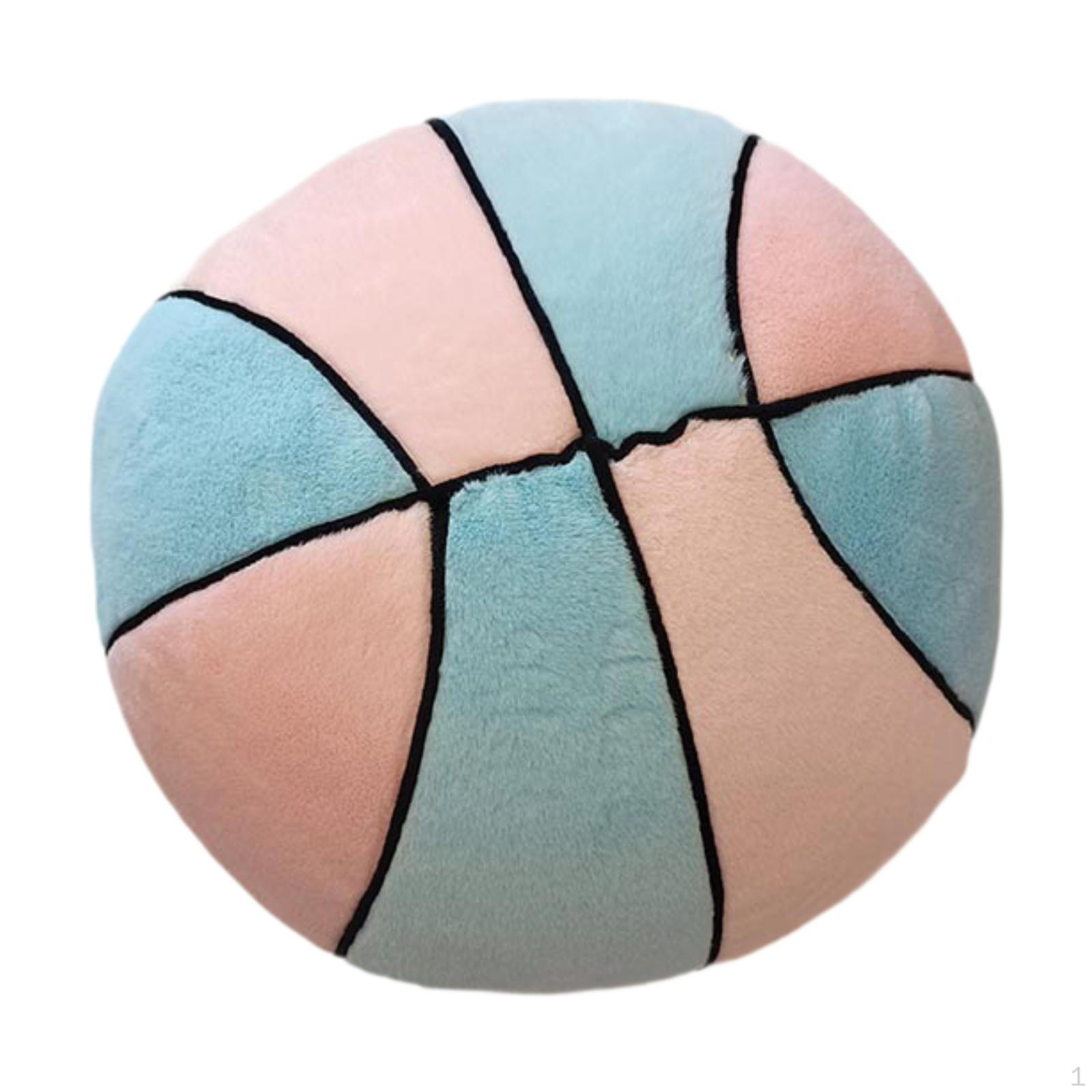 Basketball Plush Pillow for Sports Enthusiasts pink and blue 1300₽