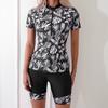 Women's Short Sleeve Printed Sports Surf Swimsuit Set