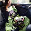 1pc Green and Purple Kuromi Blanket, Soft and Warm Home Decor Gift for All Seasons, Perfect for Couch, Living Room, Travel, Camping, Car Blankets, Bea