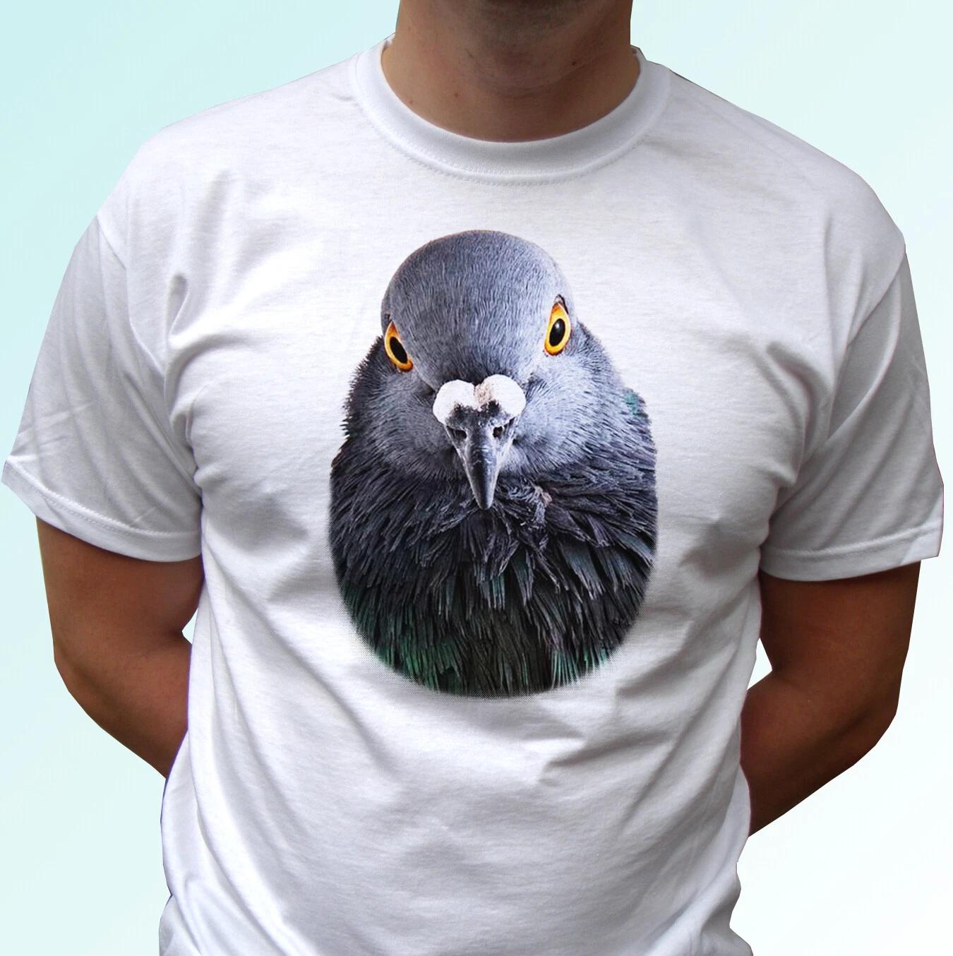 

Pigeon head white kids boys T-Shirt animal tee bird top design gift - all sizes 120