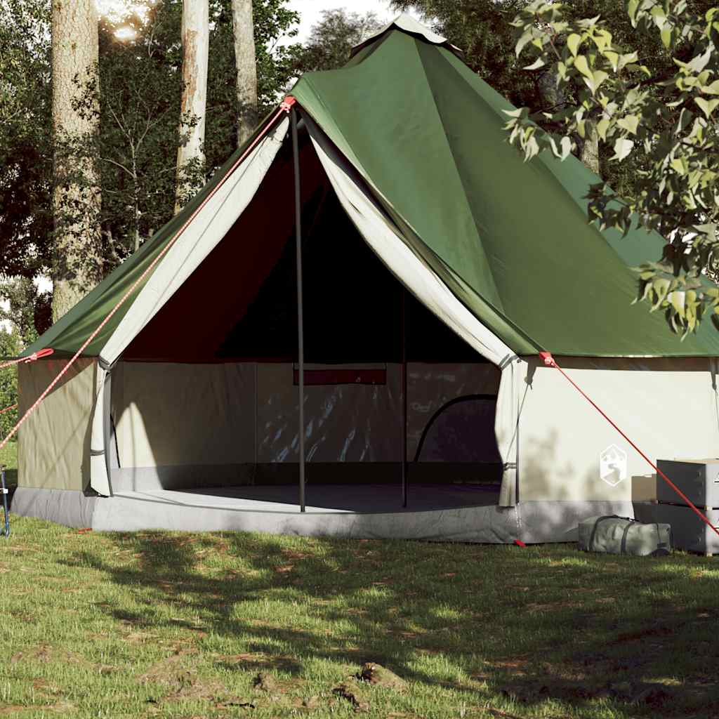 Tipi Family Tent for 10 People Green Waterproof